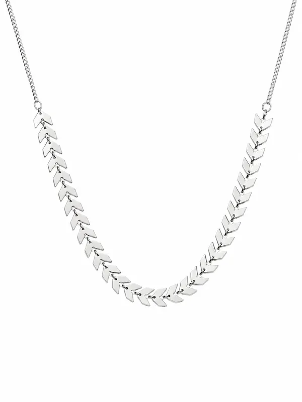 CHOCKER ESCAMA FOLHEADO A PRATA