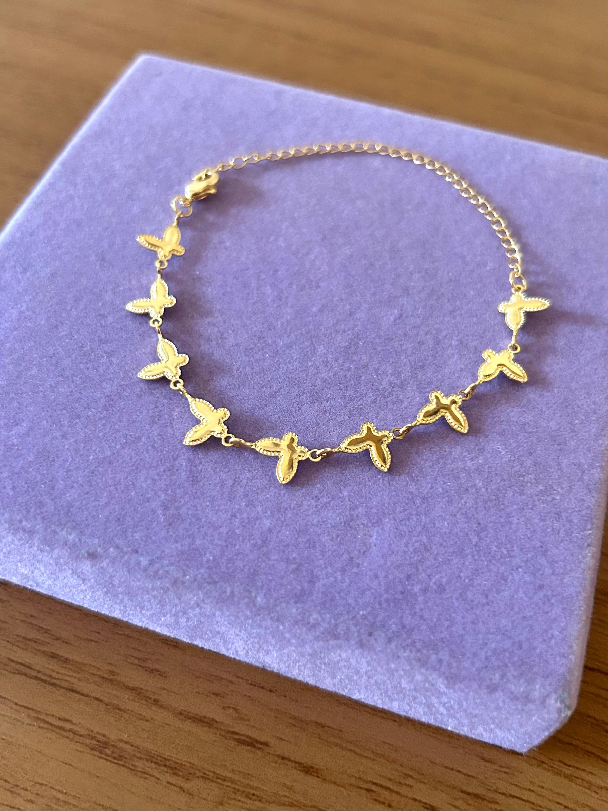 PULSEIRA FOLHEADO A OURO  - 1