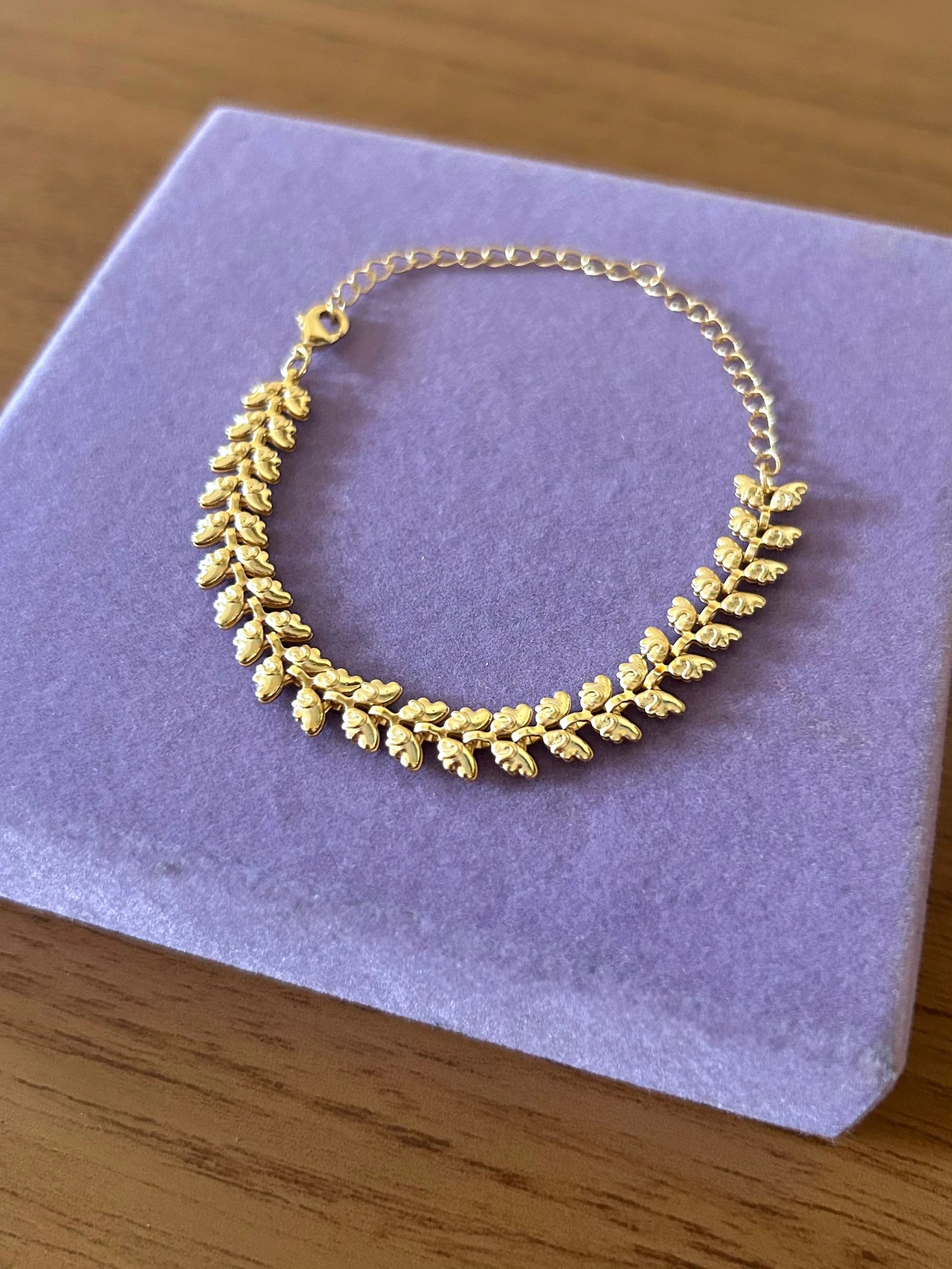 PULSEIRA FOLHEADO A OURO  - 1