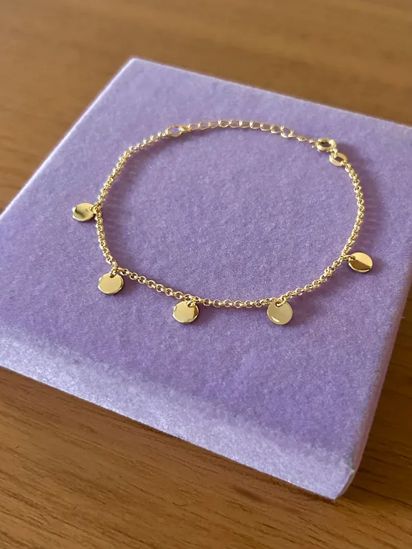 PULSEIRA FOLHEADO A OURO 