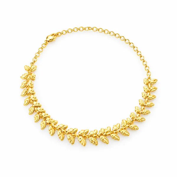 PULSEIRA FOLHEADO A OURO 