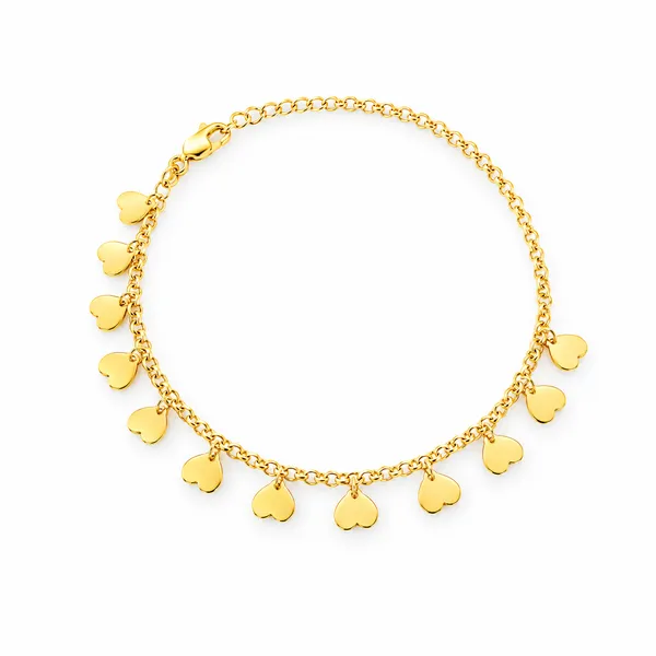 PULSEIRA FOLHEADO A OURO 
