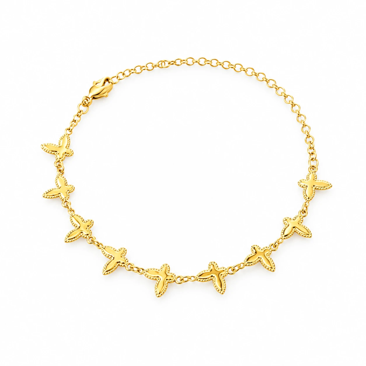 PULSEIRA FOLHEADO A OURO  - 1