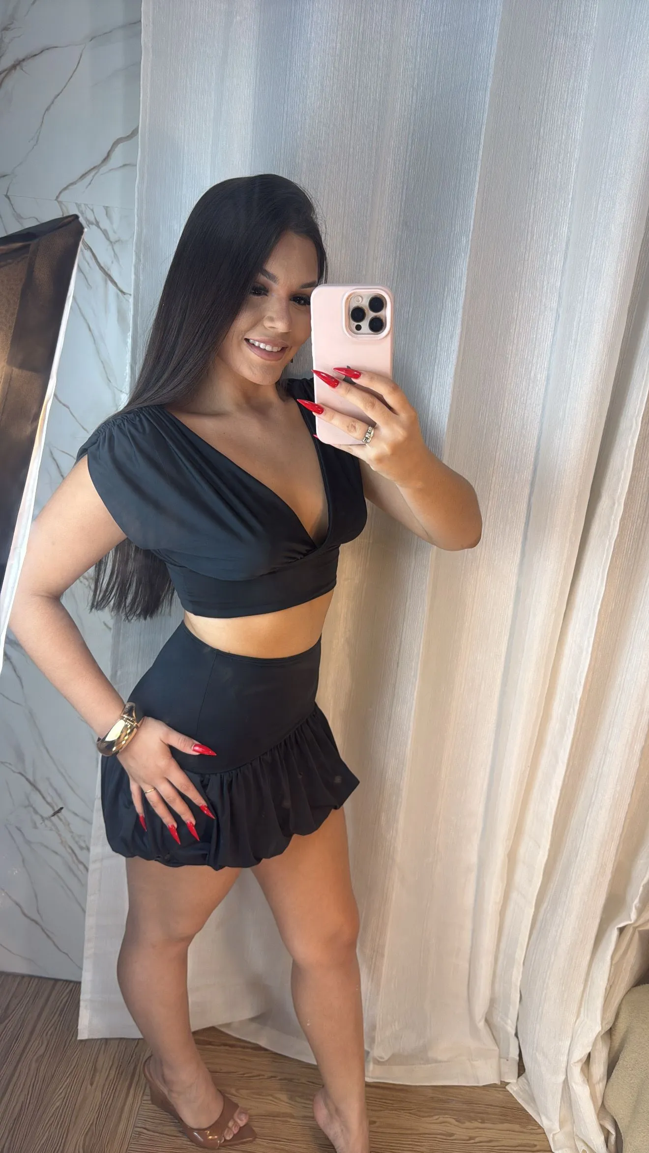 Conjunto Marcela poliamida (preto) - 1