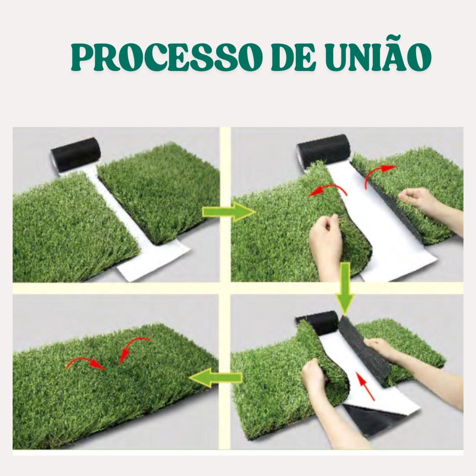 FITA ADESIVA PARA UNIÃO DE GRAMA SINTÉTICA _ 15cm X 5m - 2