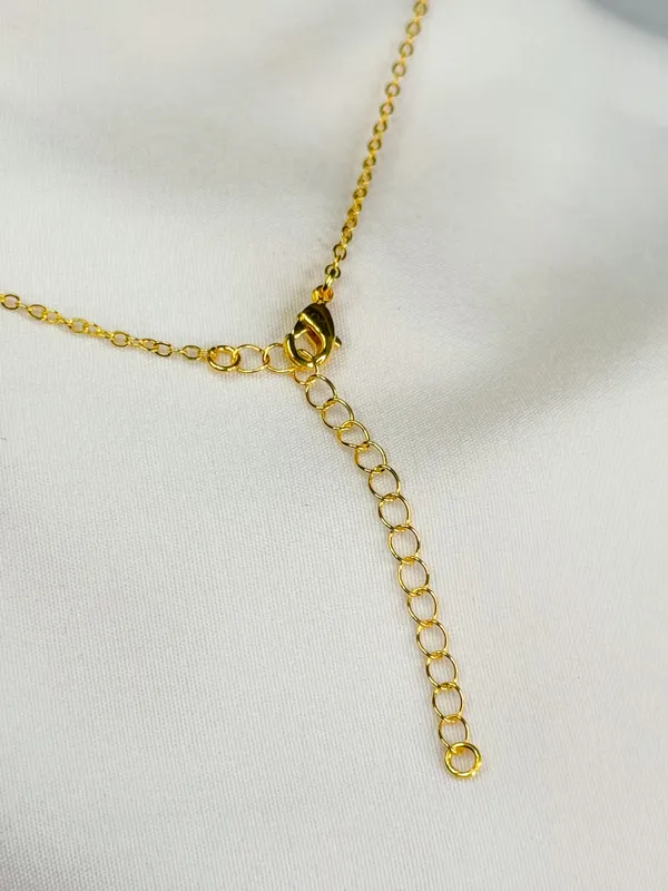 Colar Ponto de Luz Carré Mini Cristal Ouro - imagem 2