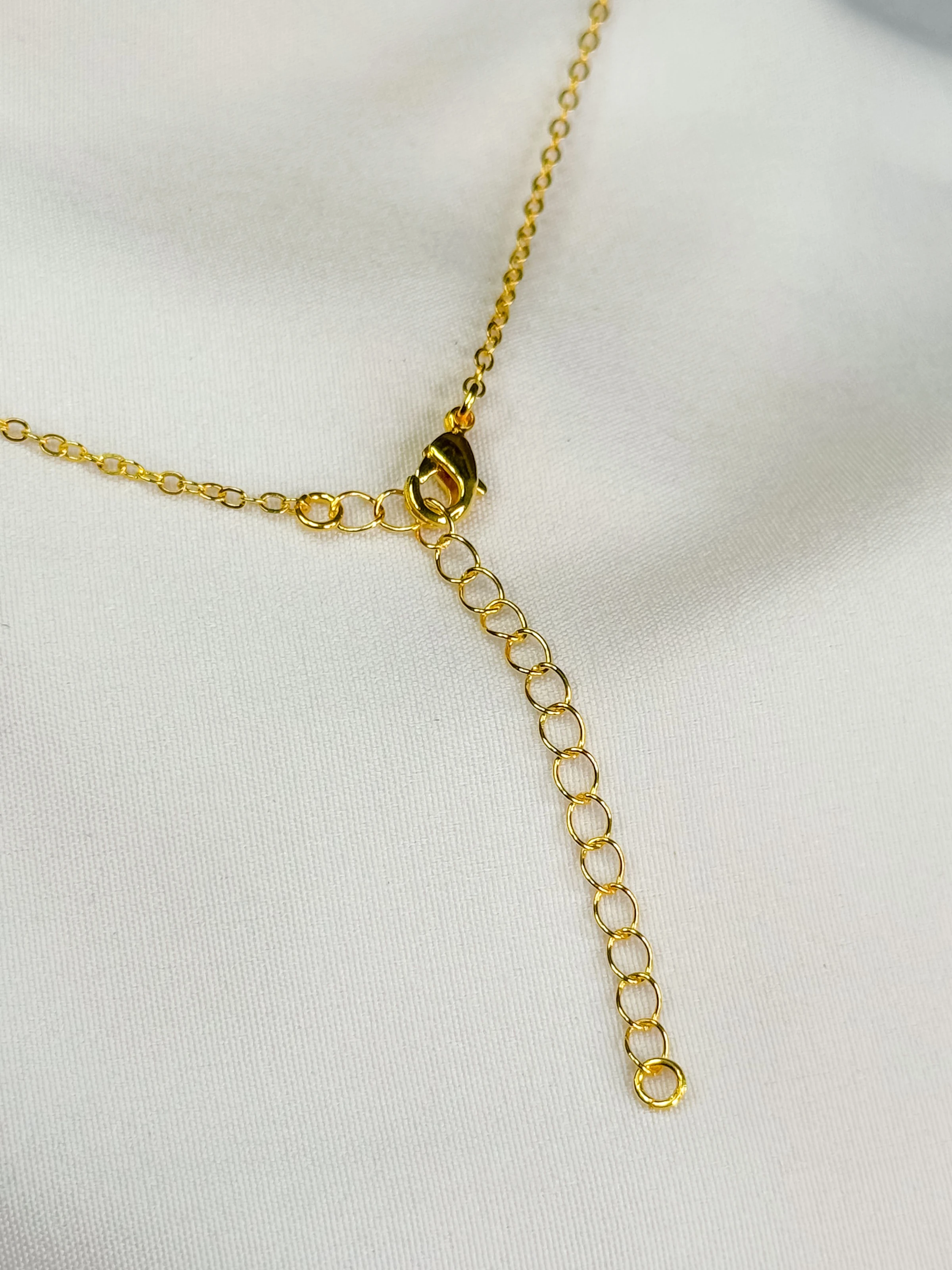Colar Ponto de Luz Carré Mini Cristal Ouro - 2