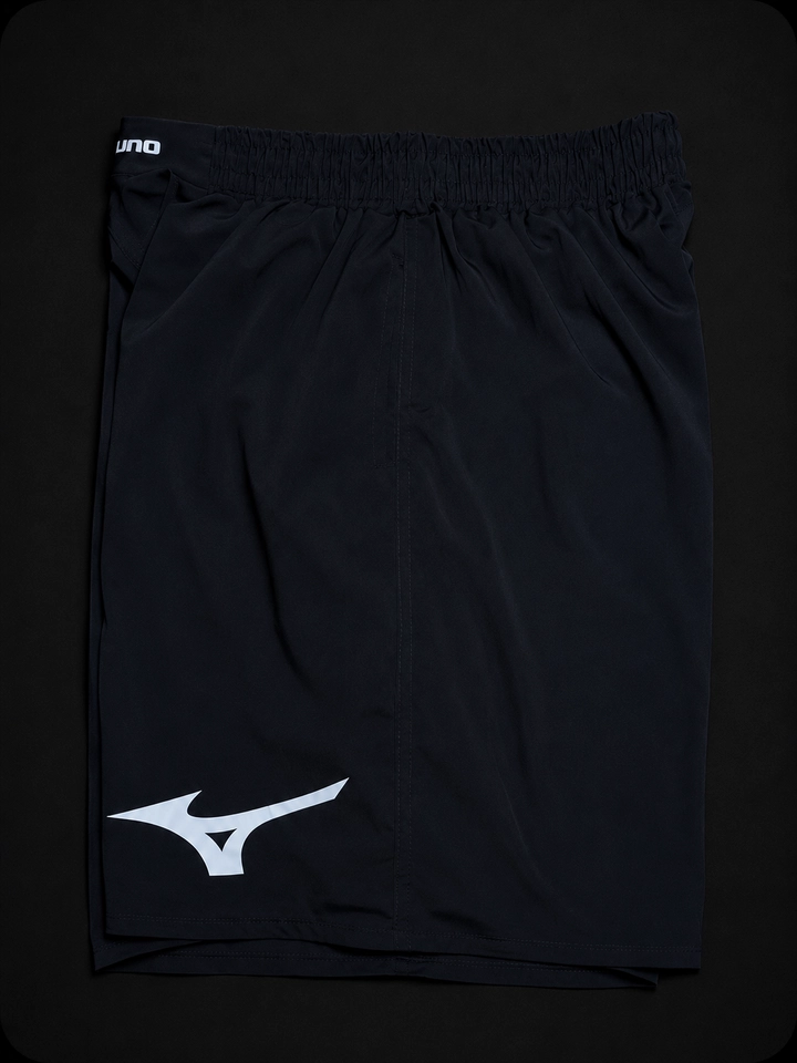 SHORT ELASTANO MIZUNO PRETA REFLETIVA