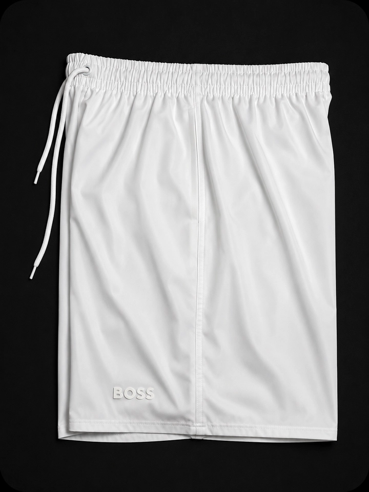 SHORT ELASTANO BOSS BRANCO