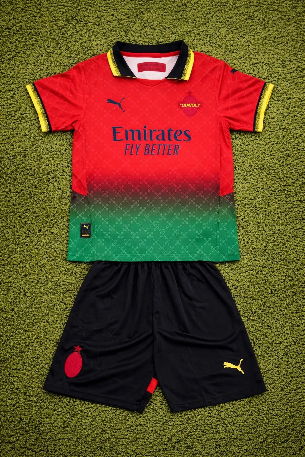 Conjunto Infantil AC Milan Vermelho Edição Especial - 1