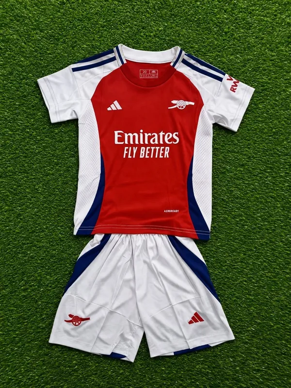 Conjunto Infantil Arsenal Vermelho e Branco