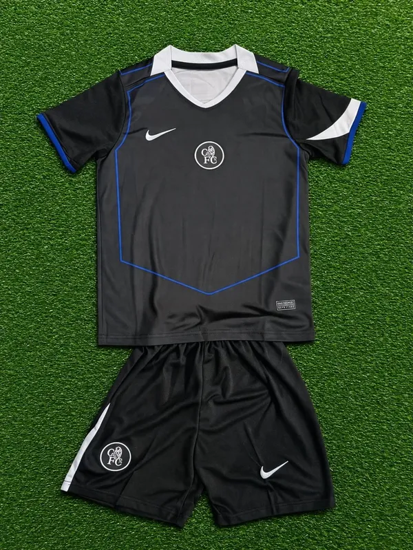 Conjunto Infantil Chelsea Preto e Azul