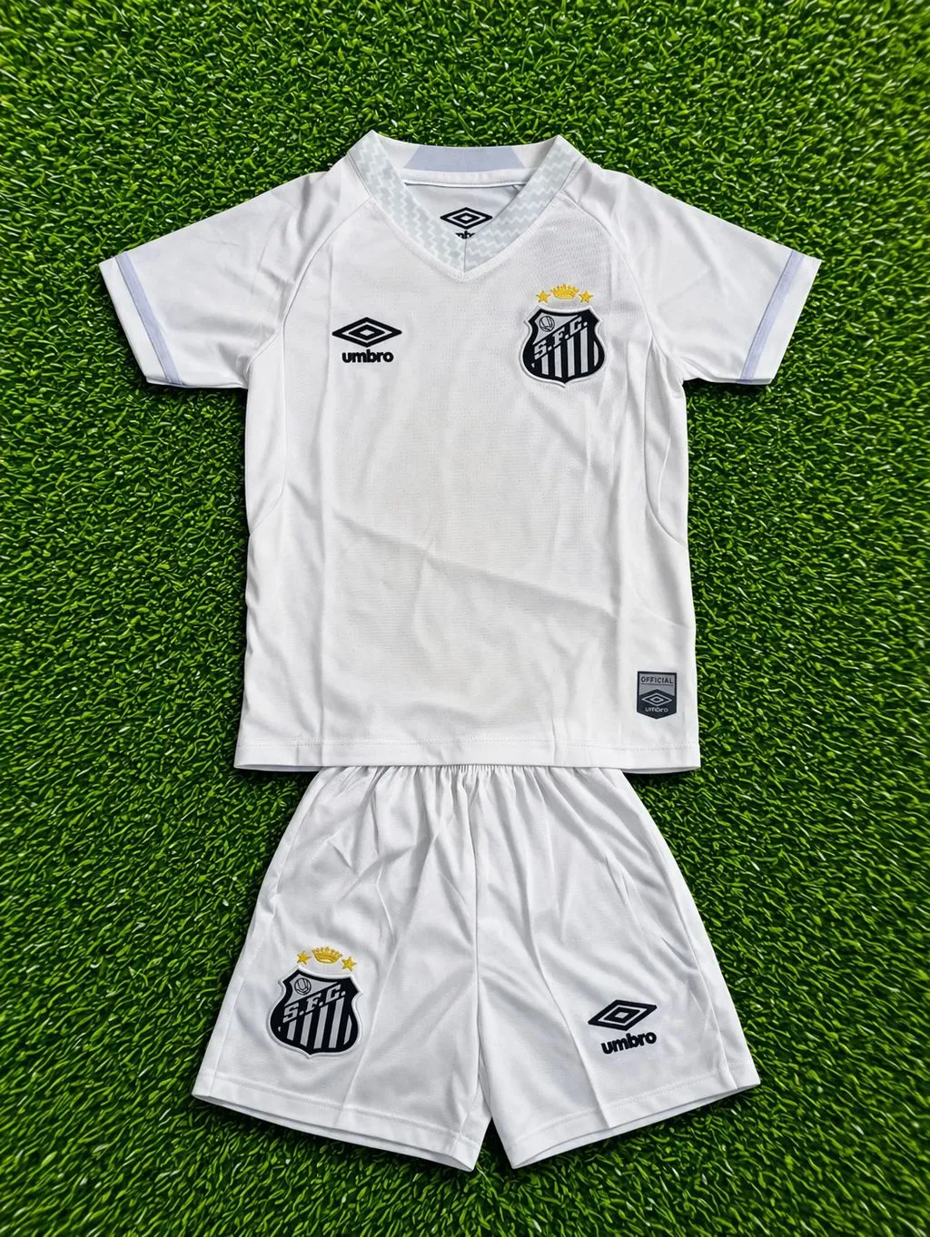 Conjunto Infantil Santos Branco - 1