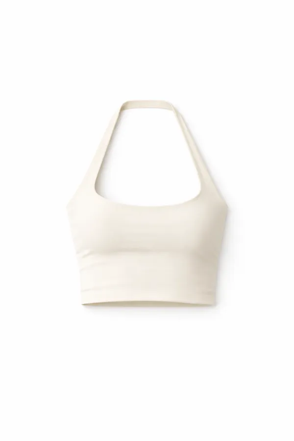 CROPPED SILK - OFF WHITE