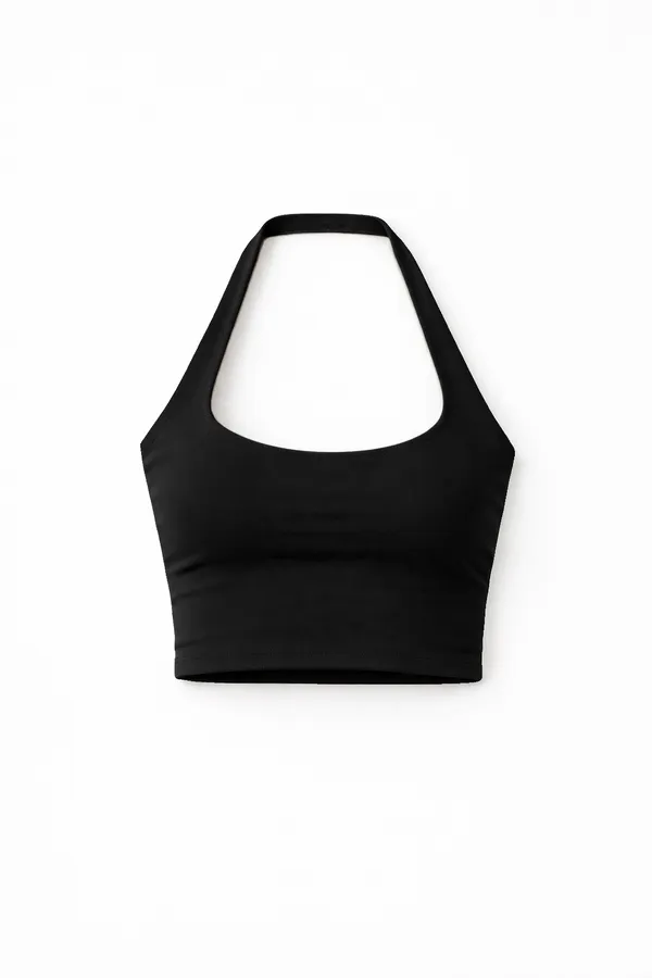 CROPPED SILK - PRETO