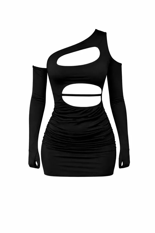 VESTIDO WHISKER - PRETO