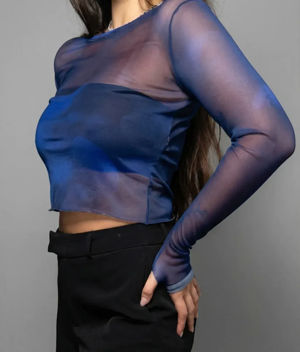 BLUSA TULE RUSSIAN BLUE - 5
