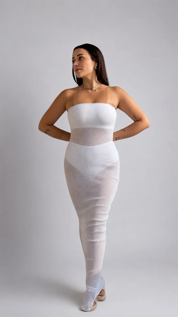 VESTIDO SIAMÊS PRATA - imagem 2