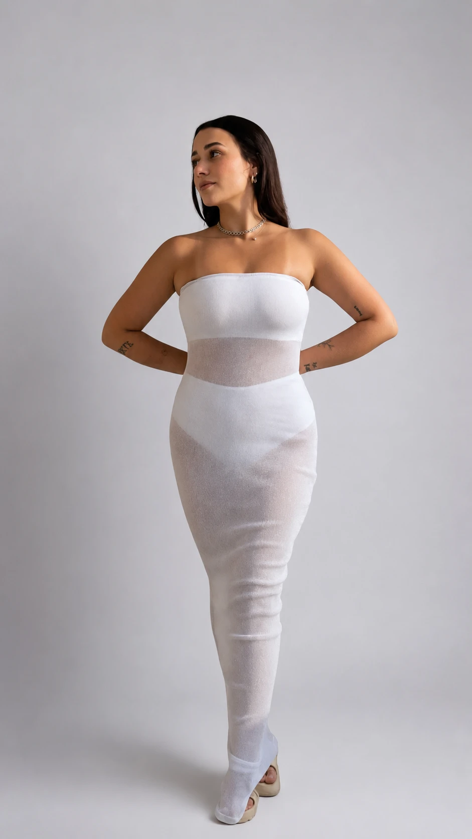 VESTIDO SIAMÊS PRATA - 2