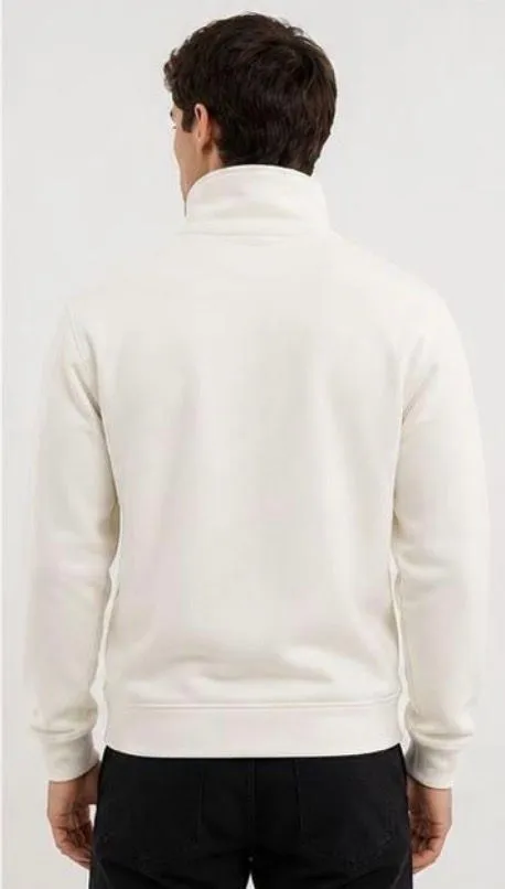 Blusa half ZIP off white  - 3