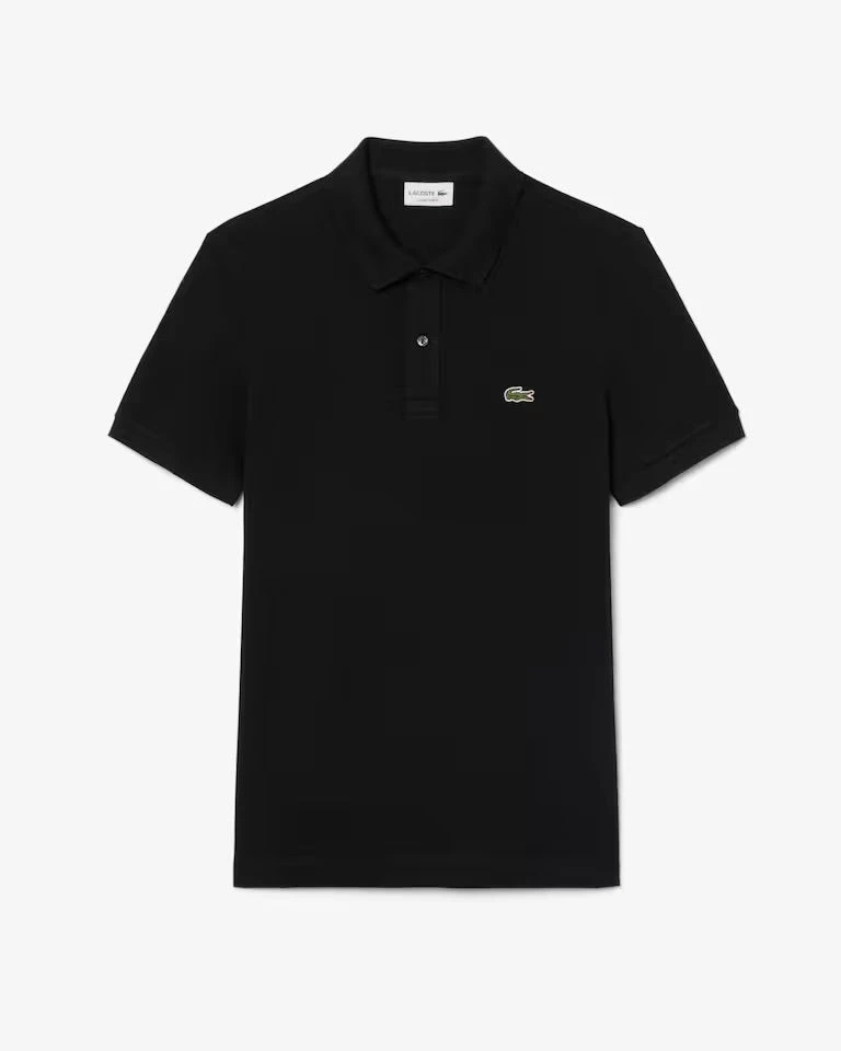 Polo lacoste slim Fit piqué preta  - 1