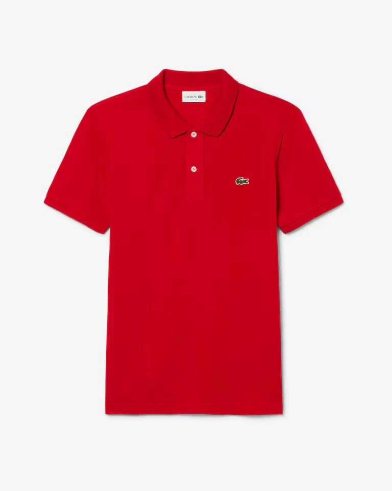 Polo lacoste slim Fit piqué Vermelha  - 1