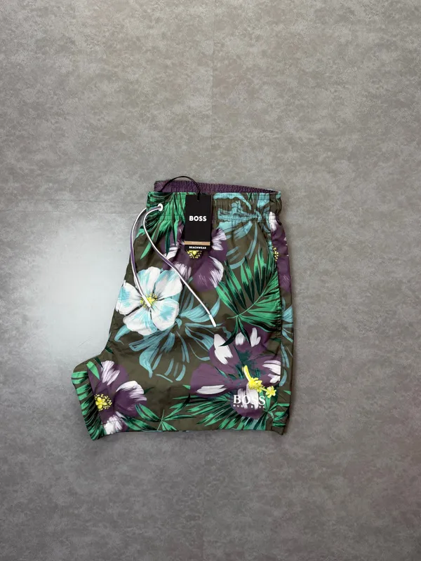 Shorts praia hugo Boss florido 