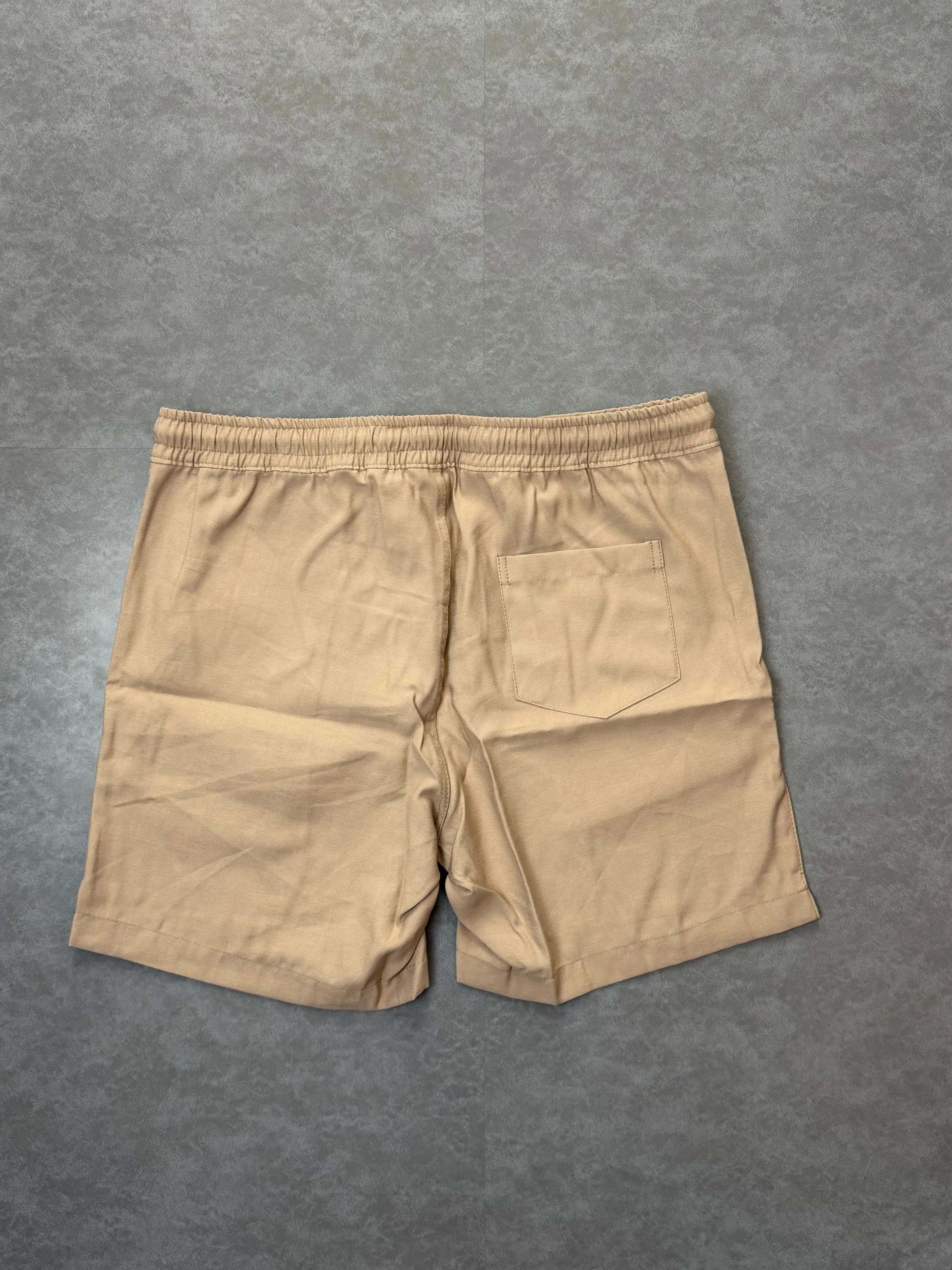 Shorts linho bege  - 3