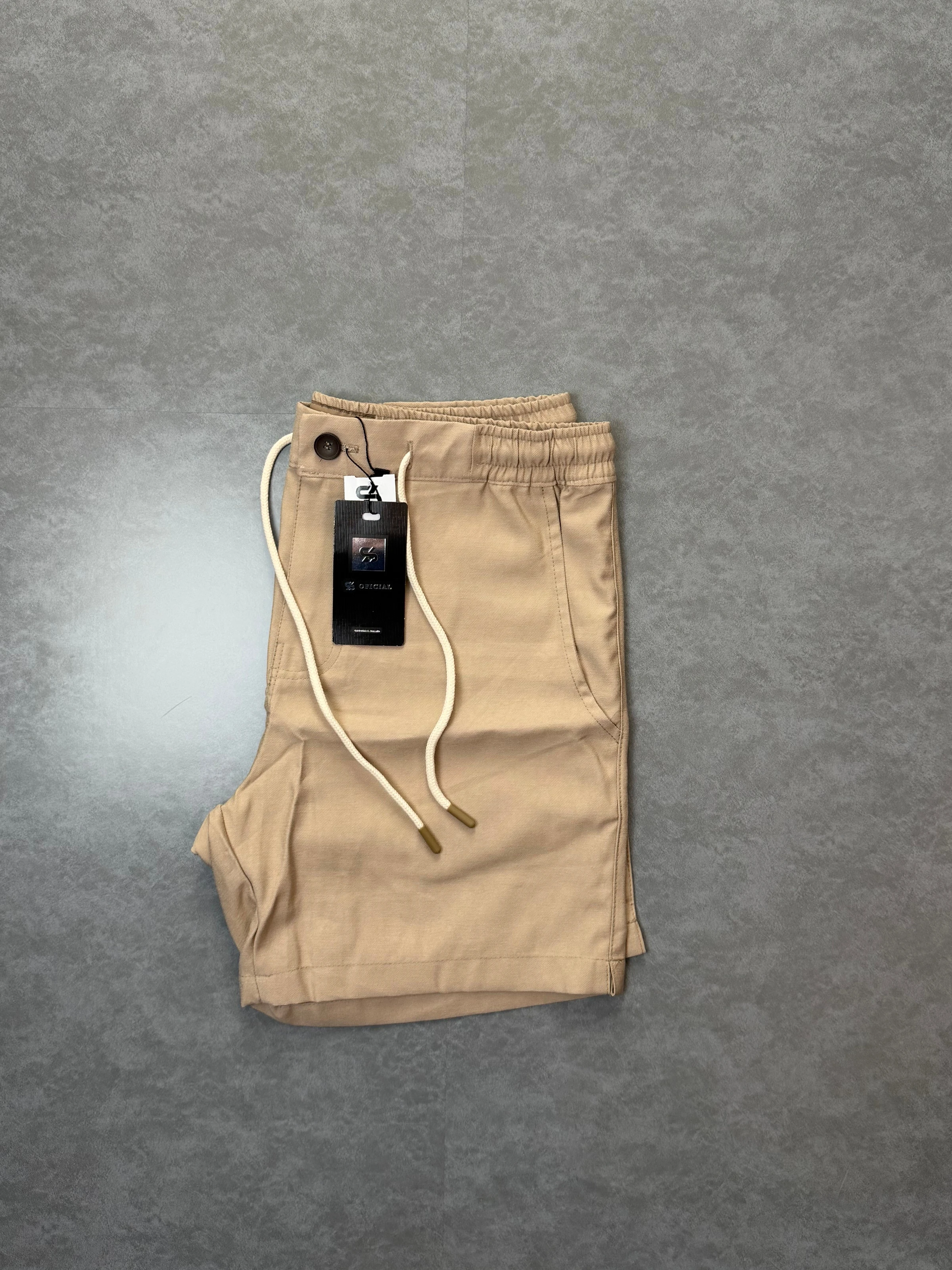 Shorts linho bege  - 1
