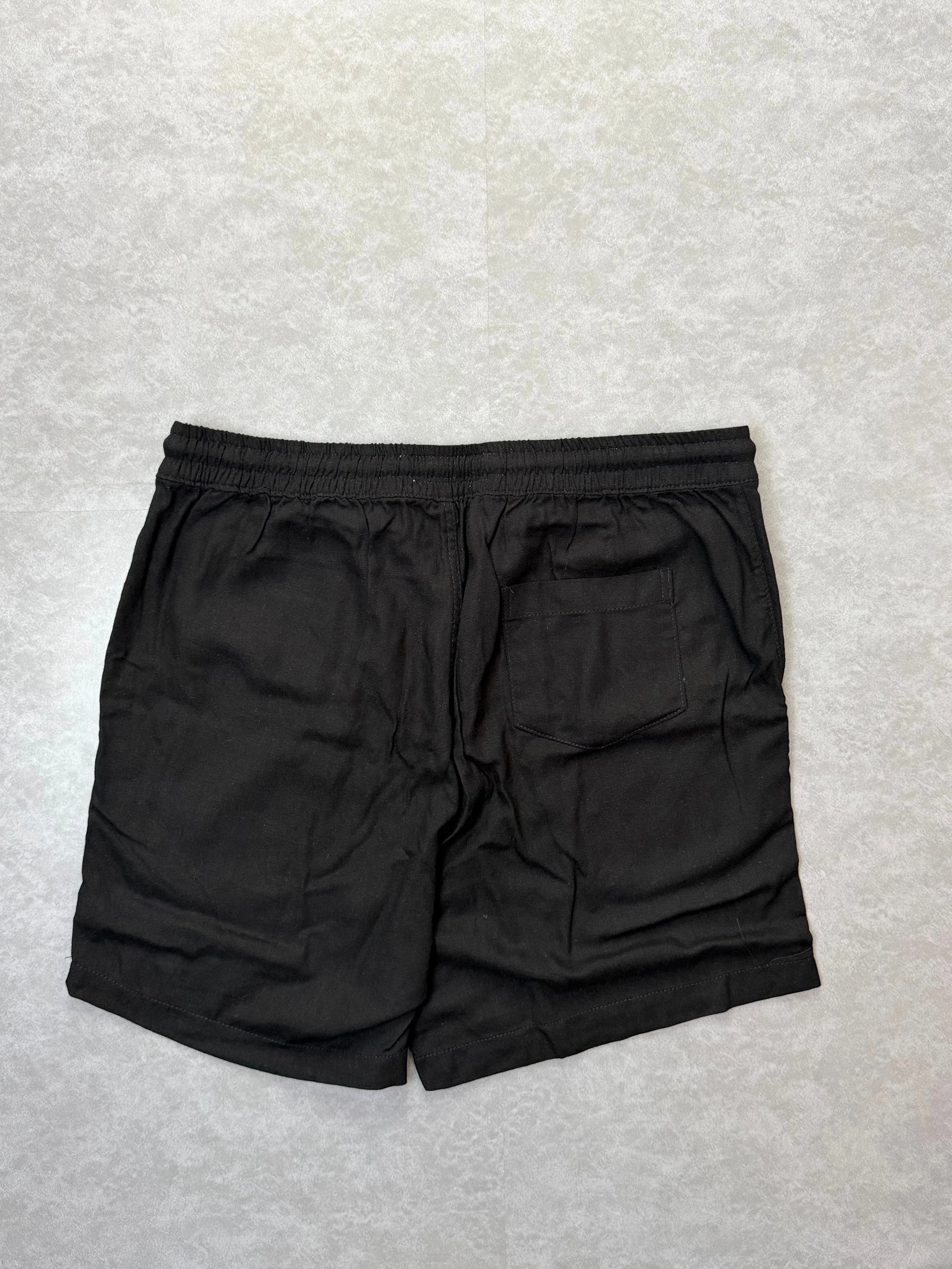 Shorts linho preto  - 3