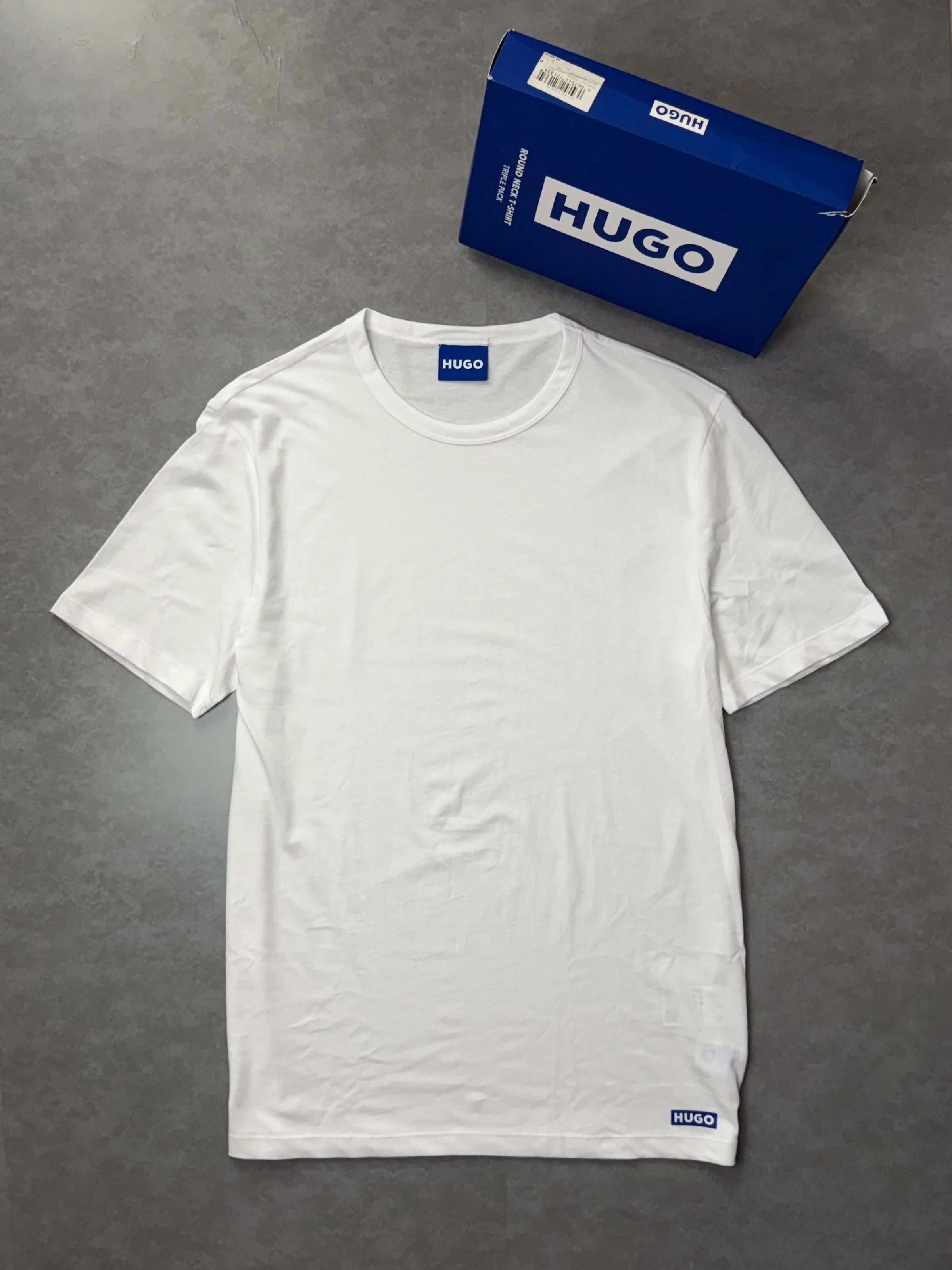 Camiseta lisa Hugo Blue  - 1