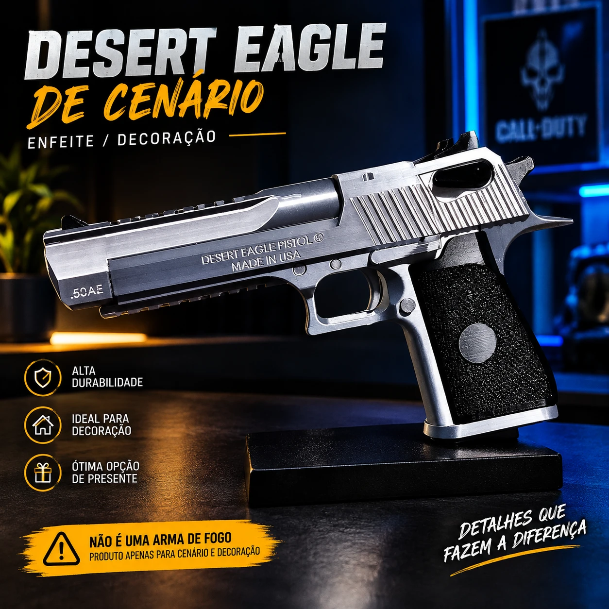 REPLICA DESERT EAGLE PARA CENÁRIO. - 1