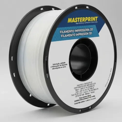 MP-FILAMENTO 3D - PETG TRANSLUCIDO BRANCO - 1