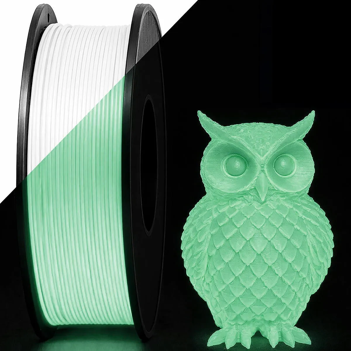 FILAMENTO 3D - PLA FOSFORESCENTE NATURAL - 1