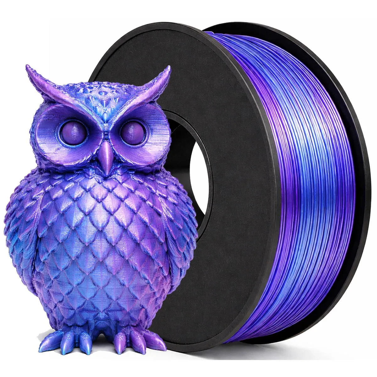 FILAMENTO 3D - PLA SILK AZUL/ROXO  - 1
