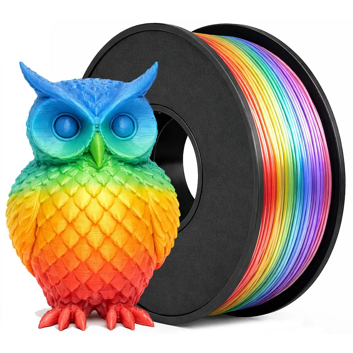 MP-FILAMENTO 3D - PLA SILK RAINBOW - 1KG ( - 1