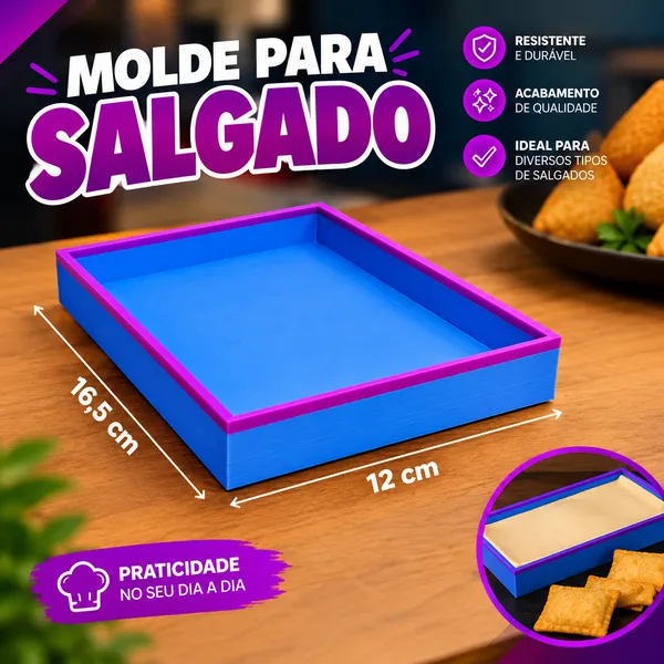 MOLDE PARA SALGADOS 12X16,5CM