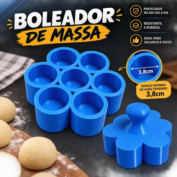 BOLEADOR DE MASSAS - MEDIDA INTERNA DE 3,8CM