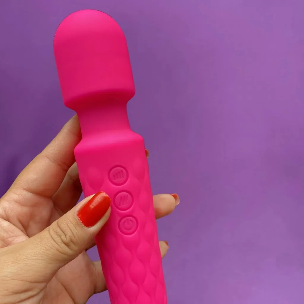 Vibrador Varinha Mágica com 20 Modos de Vibração e 8 Níveis de Velocidade Vip Mix - 1