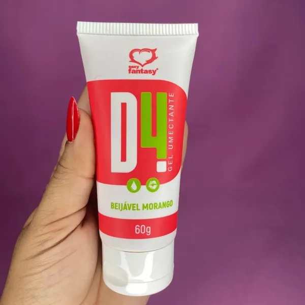 D4 Gel Umectante Lubrificante Beijável 60G 