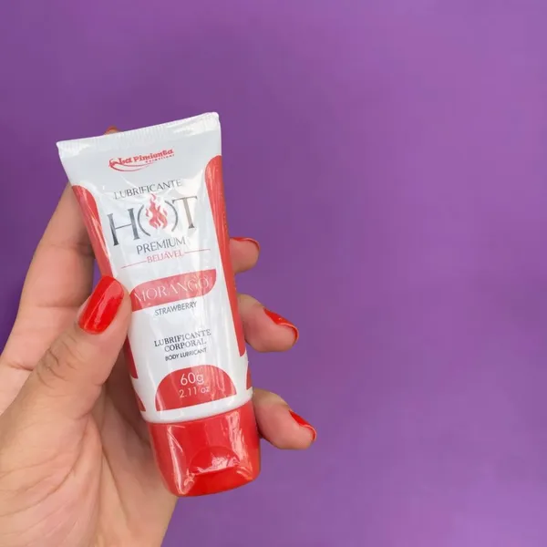 Hot Premium Lubrificante Térmico Corporal Beijável 60g