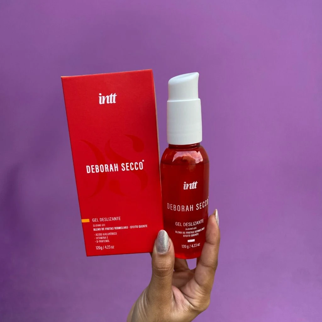 Gel Lubrificante Beijável com Ácido Hialurônico e D-Pantenol Deborah Secco + INTT 120g - 2