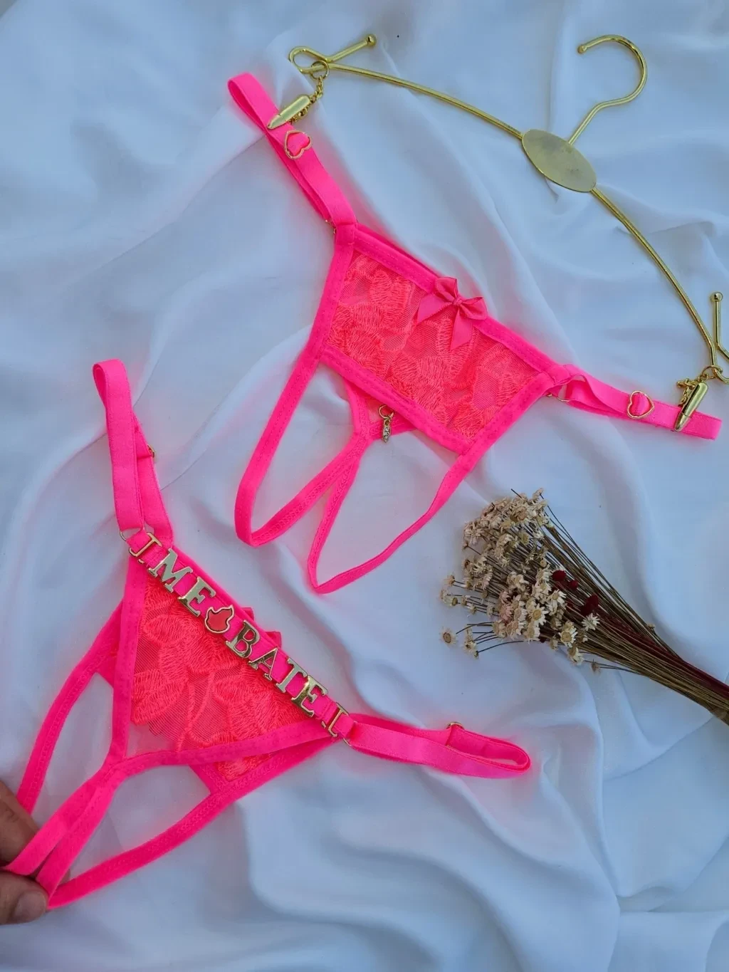 Fio Personalizável Apressadinha – Pétala Rosa Neon - 3