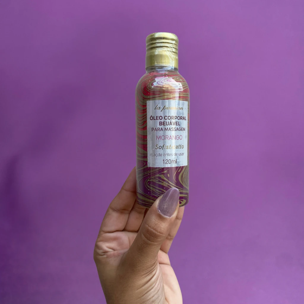 Óleo Corporal Beijável Para Massagem 120ml Linha Passion Sofisticatto - 1