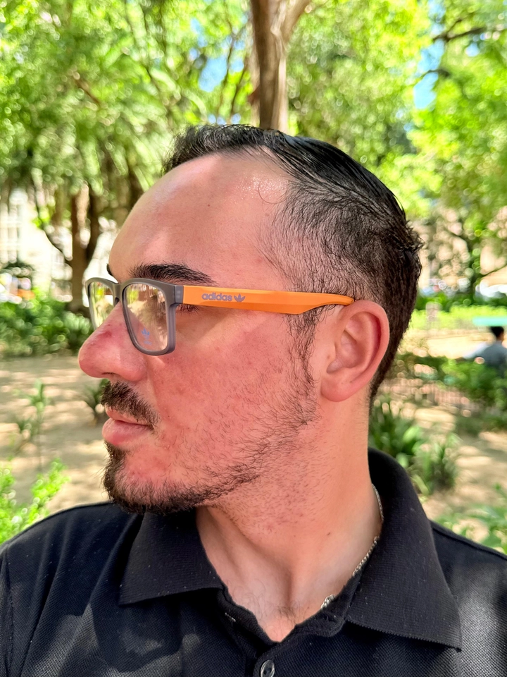 Armação Adidas Fumê com laranja - imagem 2