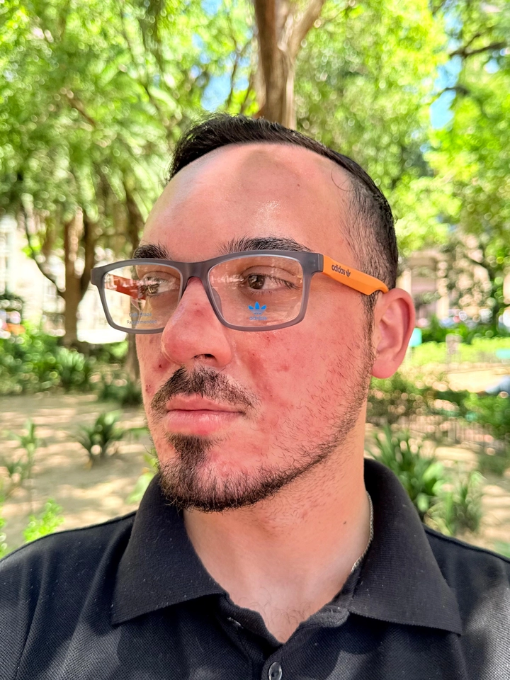 Armação Adidas Fumê com laranja - imagem 3