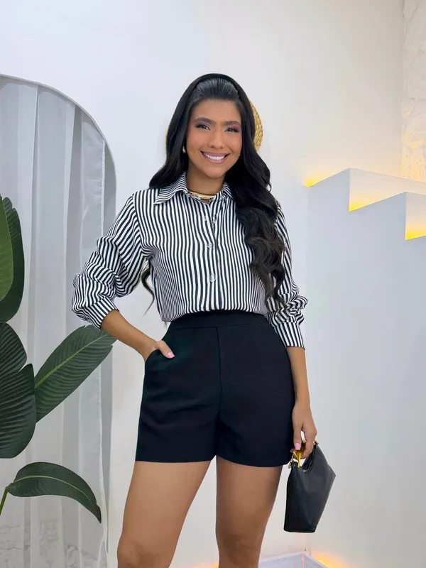 Camisa Lívia Listrada