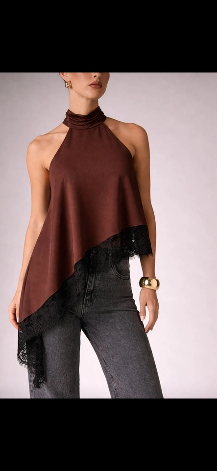 Blusa assimétrica  - 3