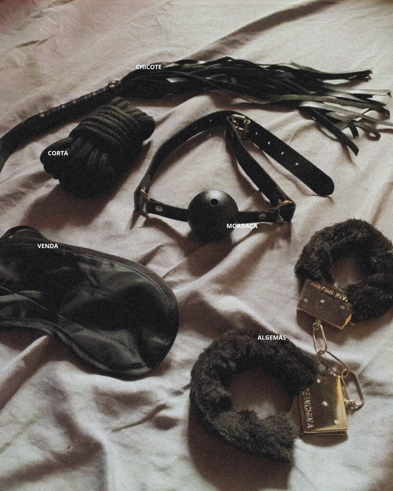  KIT SADO BONDAGE COM 5 PEÇAS 