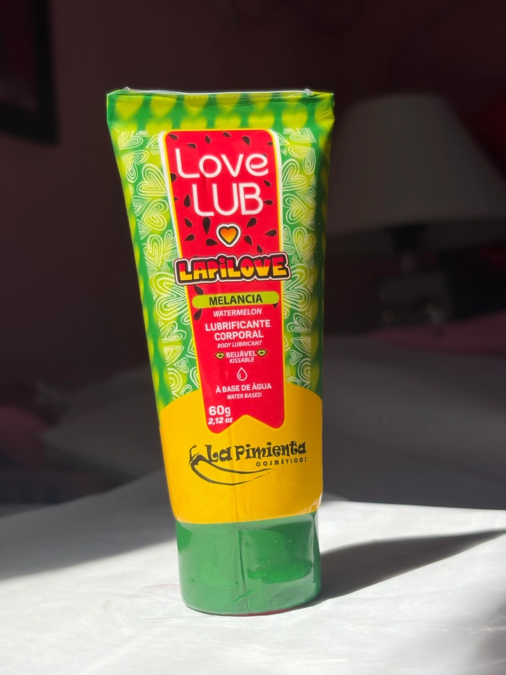 Lubrificante para penetração e beijável melancia